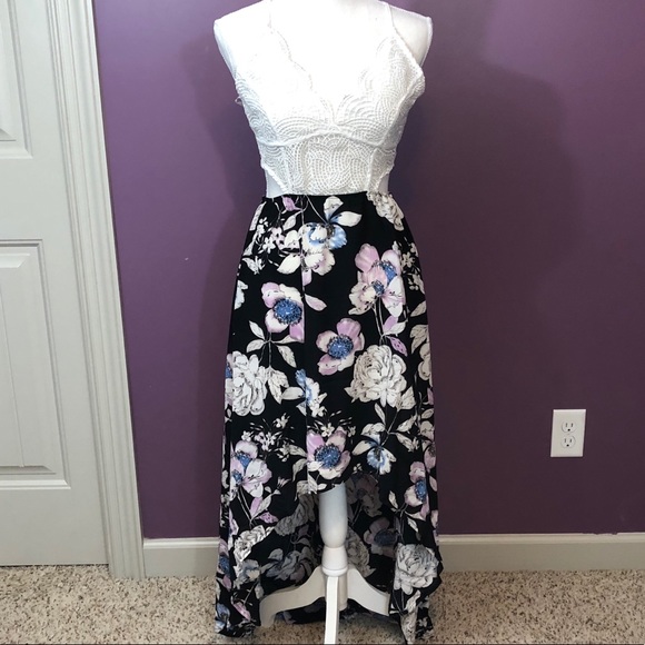 Black floral dress - Picture 4 of 6